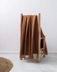 Baby Alpaca Throw Rug - Camel