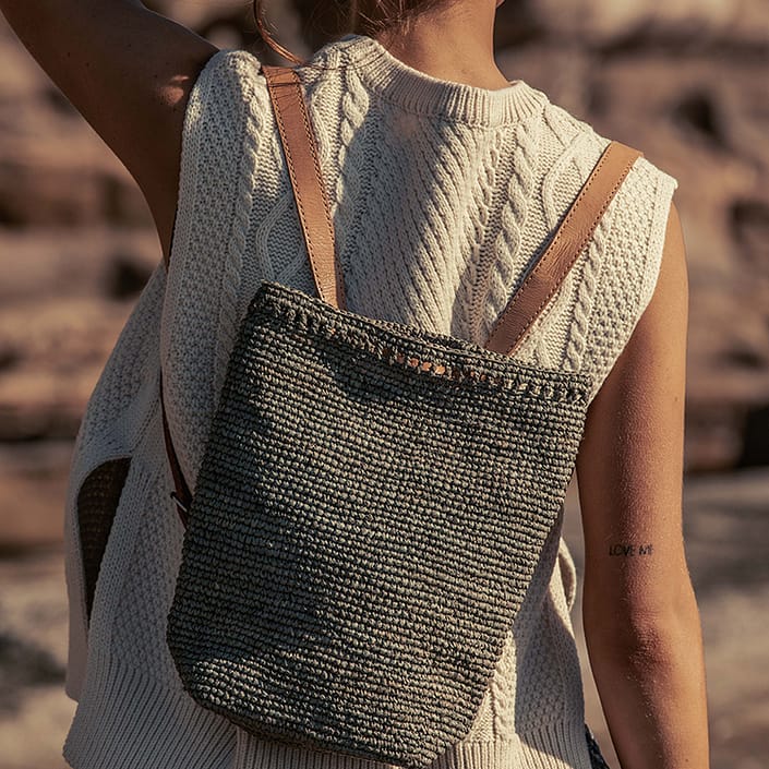 Raffia Bag Convertible Backpack Shoulder Bag Ethical Bags Aus The Fair Trader