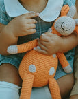 Organic Cotton Giraffe Rattle