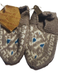 Hand Knitted Slippers 100% Pure NZ Wool - Navy Blue