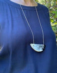 Demi Half Circle Statement Pendant