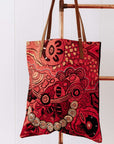 Damien and Yilpi Marks Shoulder Tote