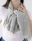 Judith Hand Woven Ethiopian 100% Cotton Shawl Scarf