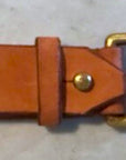 Leather & Brass Belt Hangar Snap