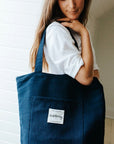 The Mini Hauler Bag - Forest Green - Blue Grey - Navy