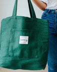 The Mini Hauler Bag - Forest Green - Blue Grey - Navy