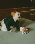 Organic Cotton Octopus Rattle - Rainbow