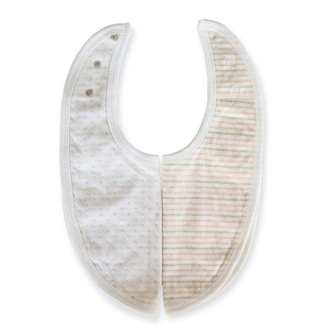 Un-dyed Organic Cotton Adjustable Baby Bib
