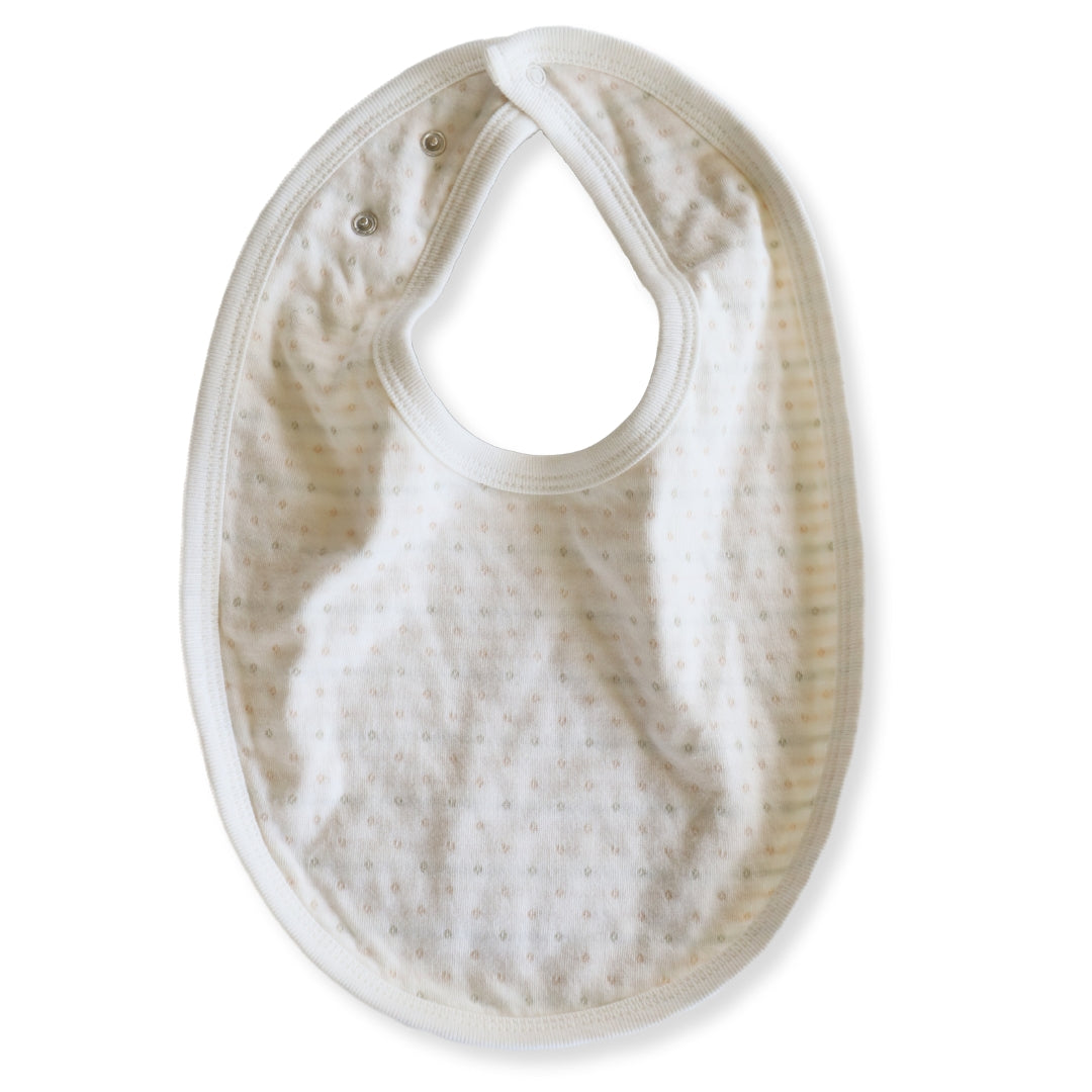 Un-dyed Organic Cotton Adjustable Baby Bib