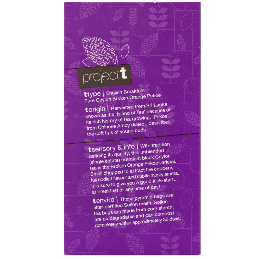 Project T English Breakfast Pyramid Tea Bags 18pk