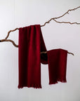 Alpaca Classic Scarf - Burgundy