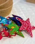 Saree Fabric Stars Set of 6