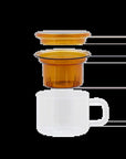 Tea Mug & Infuser for One - Amber