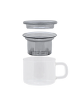 Tea Mug & Infuser for One - Amber, Smoke & Clear