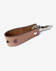 Leather Key Fob - Black + Tan