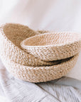 Round Jute Bowls - Natural