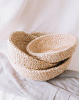 Round Jute Bowls - Natural