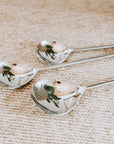 Knotted Stainless Steel Serving Spoons - Set of 3