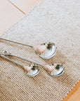 Knotted Stainless Steel Serving Spoons - Set of 3