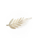 Hair Pin Barrette - Silver Fern