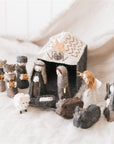 Christmas Nativity Set, Felted Wool in Natural Colours
