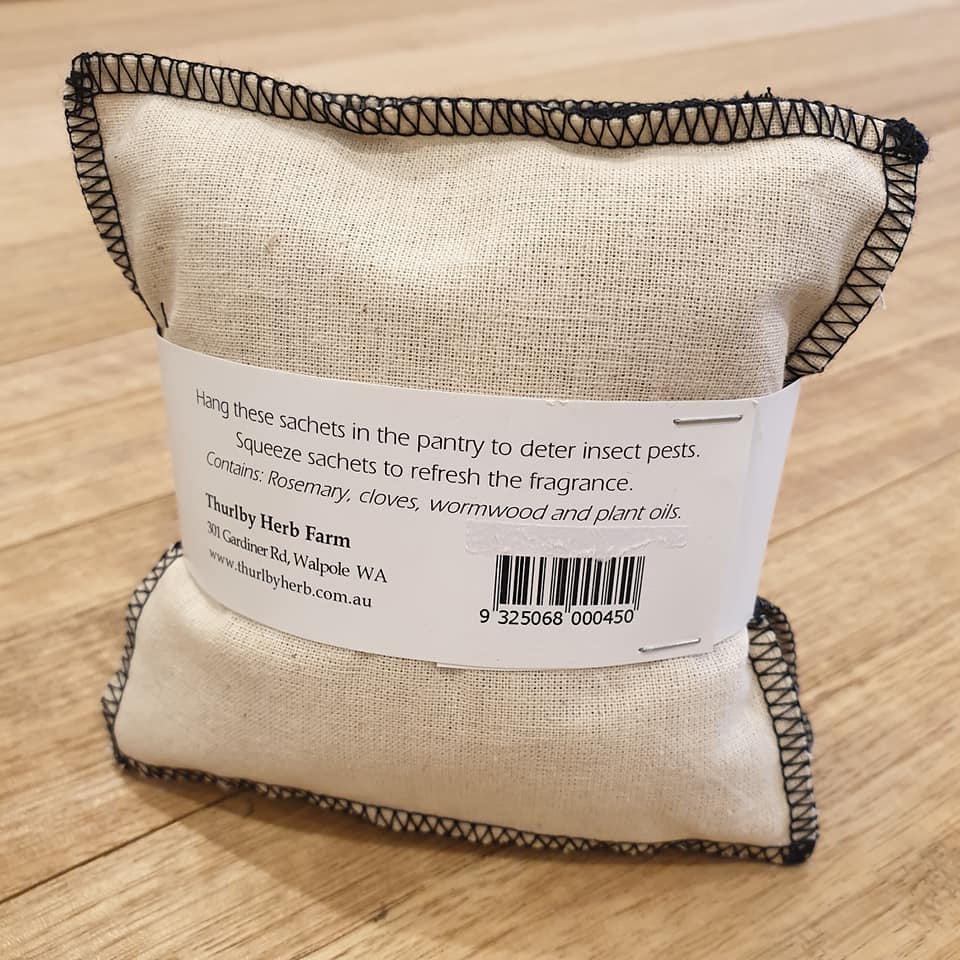Pantry Pest Repellant Sachets - Cream and Black - The Fair Trader