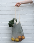 Organic Cotton String Shopping Bag - Long Handle - The Fair Trader
