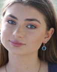 Mini Silver Hanging Earrings - Oyster