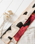 Organic Cotton Scarf Indigenous Artist Anmanari Brown Seven Sisters