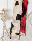 Organic Cotton Scarf Indigenous Artist Anmanari Brown Seven Sisters