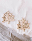 Palm Leaf Jute Coasters - Set of 6 - Natural