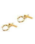 Courageous Cross Earrings - Gold
