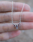 Purple Crown Necklace