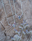 Purple Crown Necklace