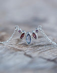 Purple Crown Necklace