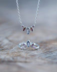 Purple Crown Necklace