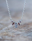 Purple Crown Necklace