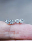 Earrings White Topaz