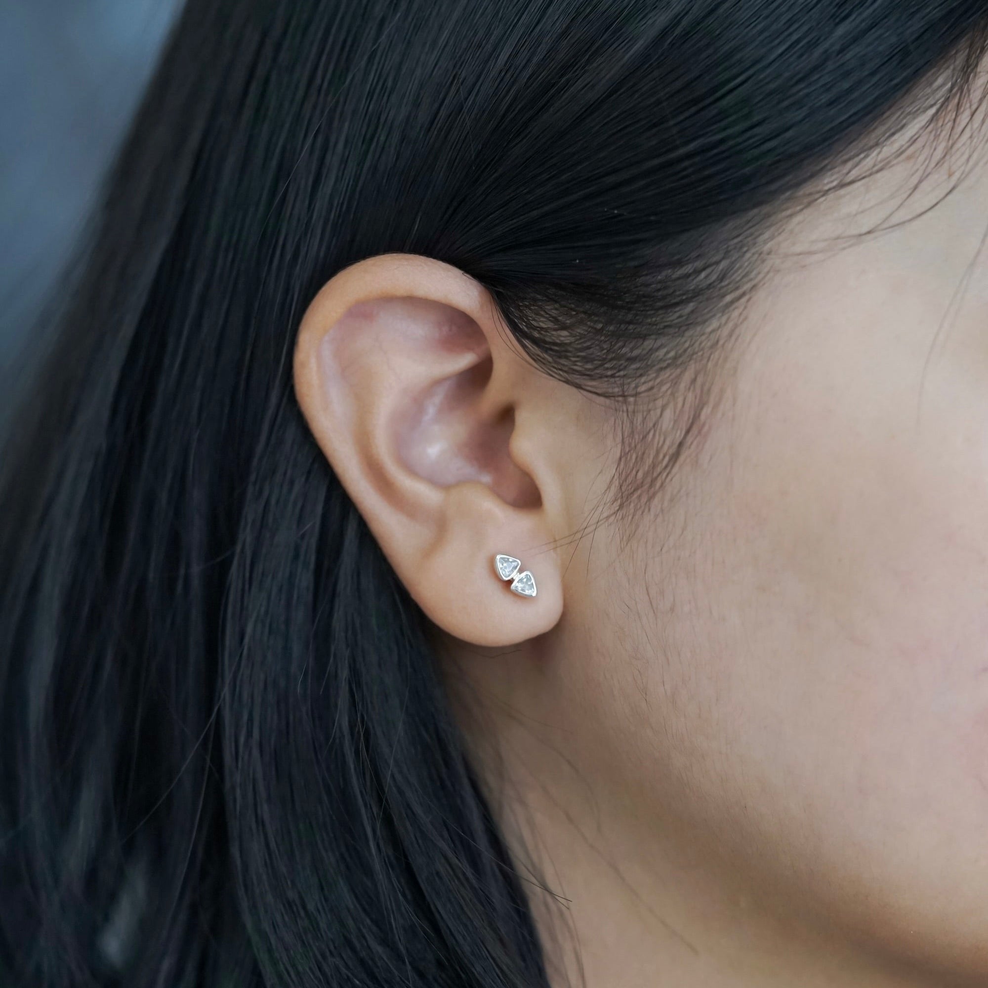 Earrings White Topaz