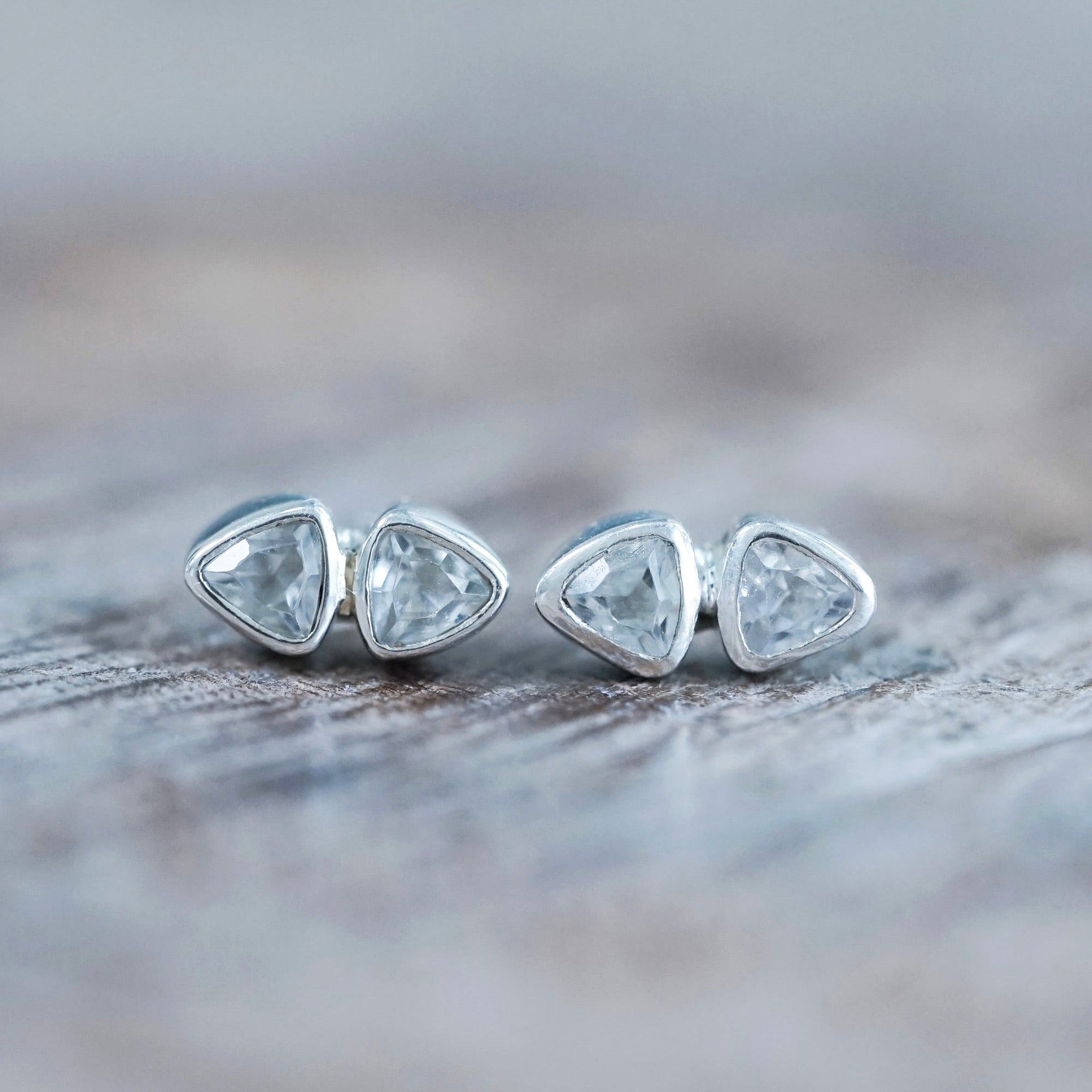 Earrings White Topaz