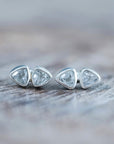Earrings White Topaz