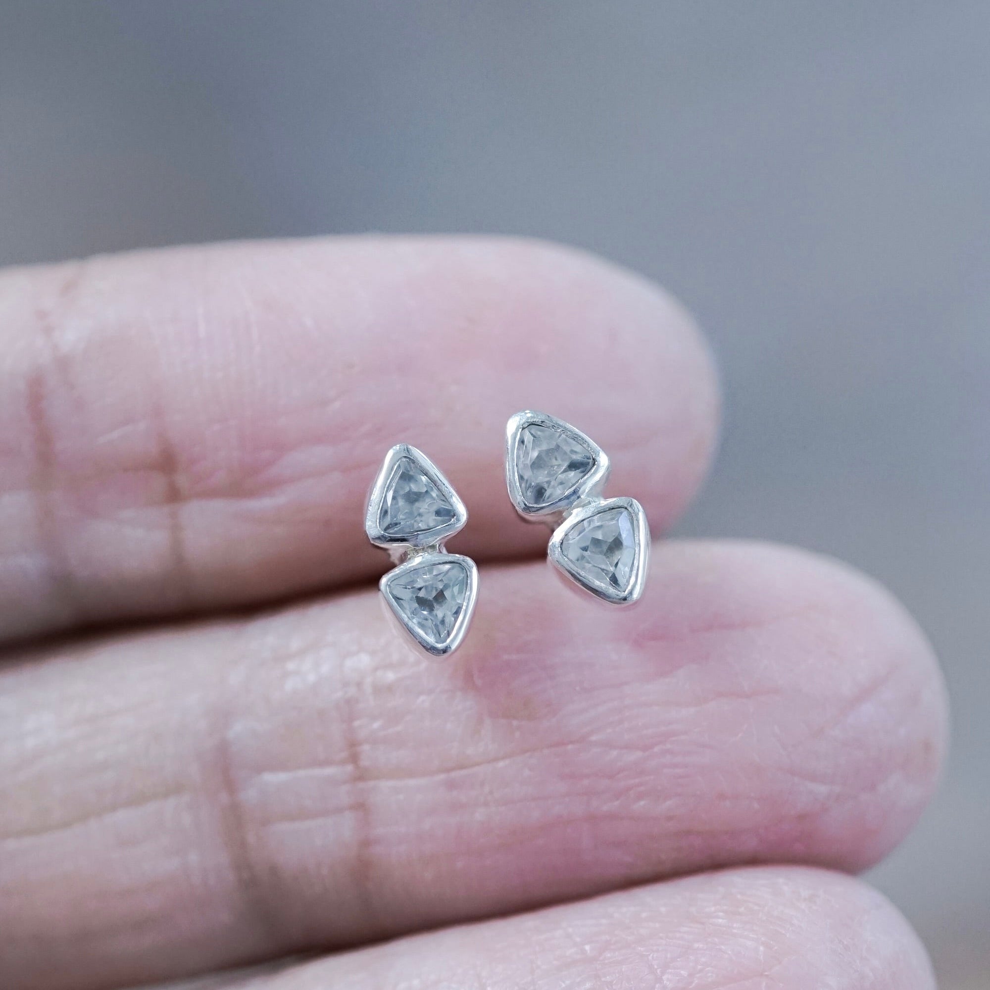 Earrings White Topaz