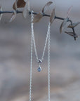 Necklace - Silver Tanzanite and Pink Sapphire