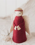 Tree Topper Angel - Red/Cream