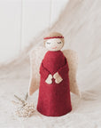 Tree Topper Angel - Red/Cream