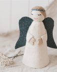 Tree Topper Angel - Cream/Blue