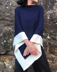 Alpaca Wool Poncho with Trim - The Fair Trader
