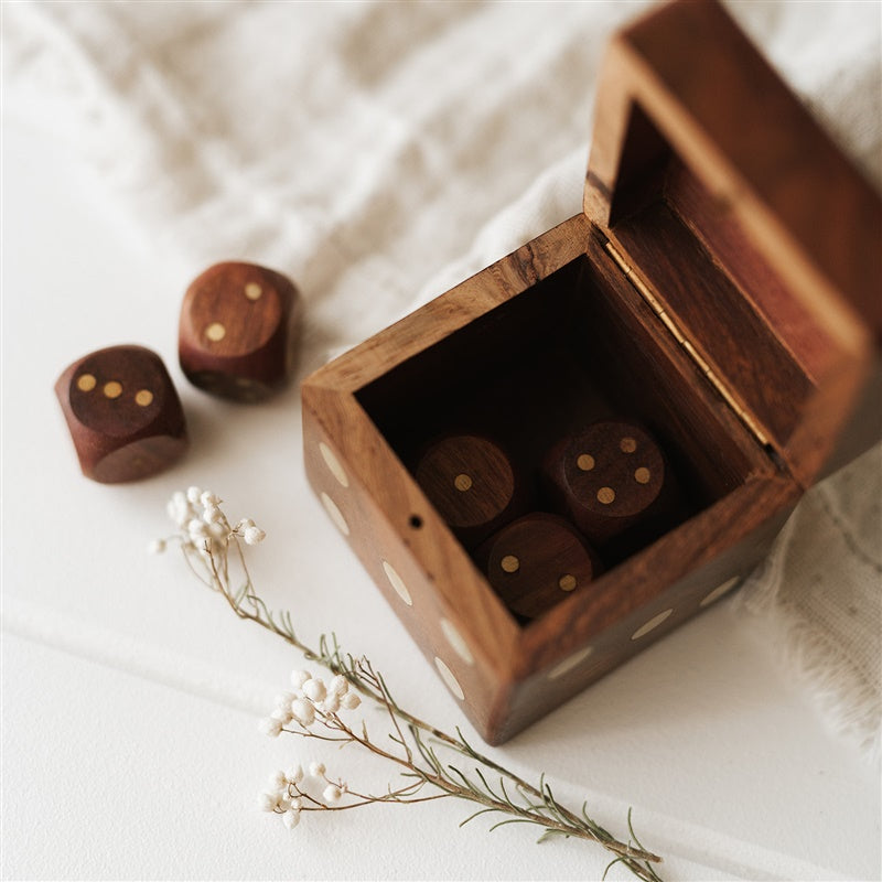 Wooden Dice Box - The Fair Trader