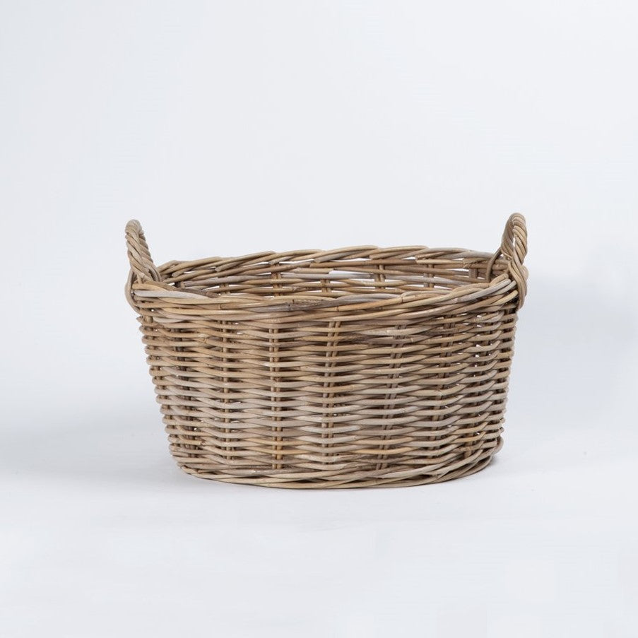 Rattan Kubu Oval Washing Basket - The Fair Trader