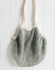 Organic Cotton String Shopping Bag - Long Handle - The Fair Trader